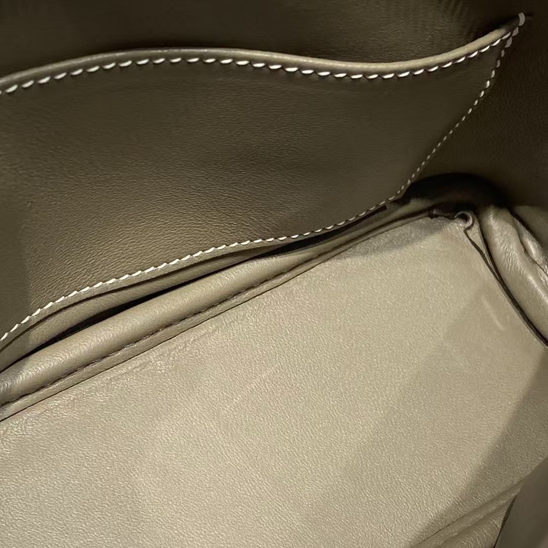 HM Bolide Mini 18cm Etoupe Togo Leather Gold Hardware