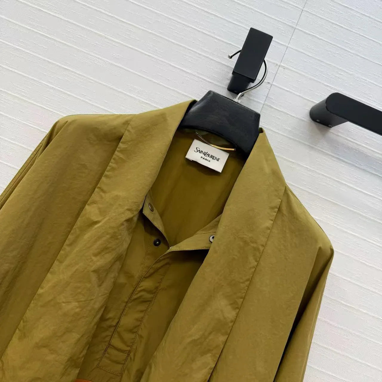 YSL 2026 Windbreaker Green Brown Nylon
