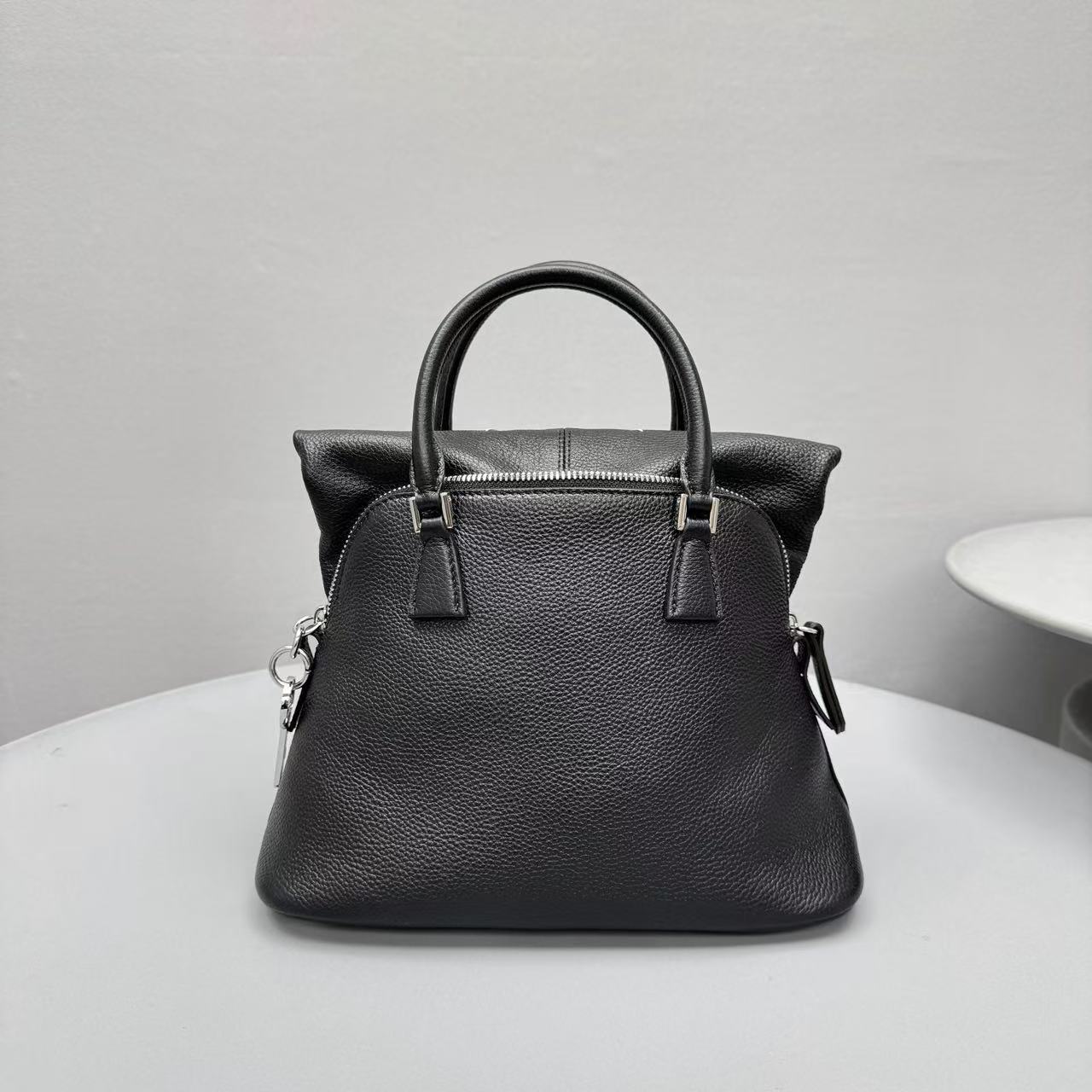 Maison Margiela 5ac Mini' Handbag Black Grain Cowhide