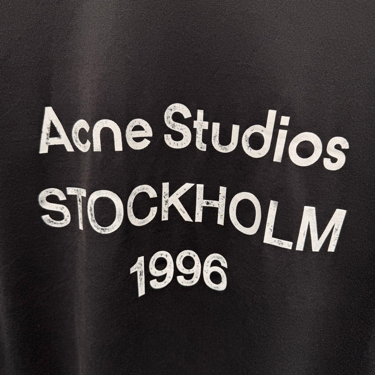 Acne Stockholm Long Sleeve T-Shirt Black Cotton
