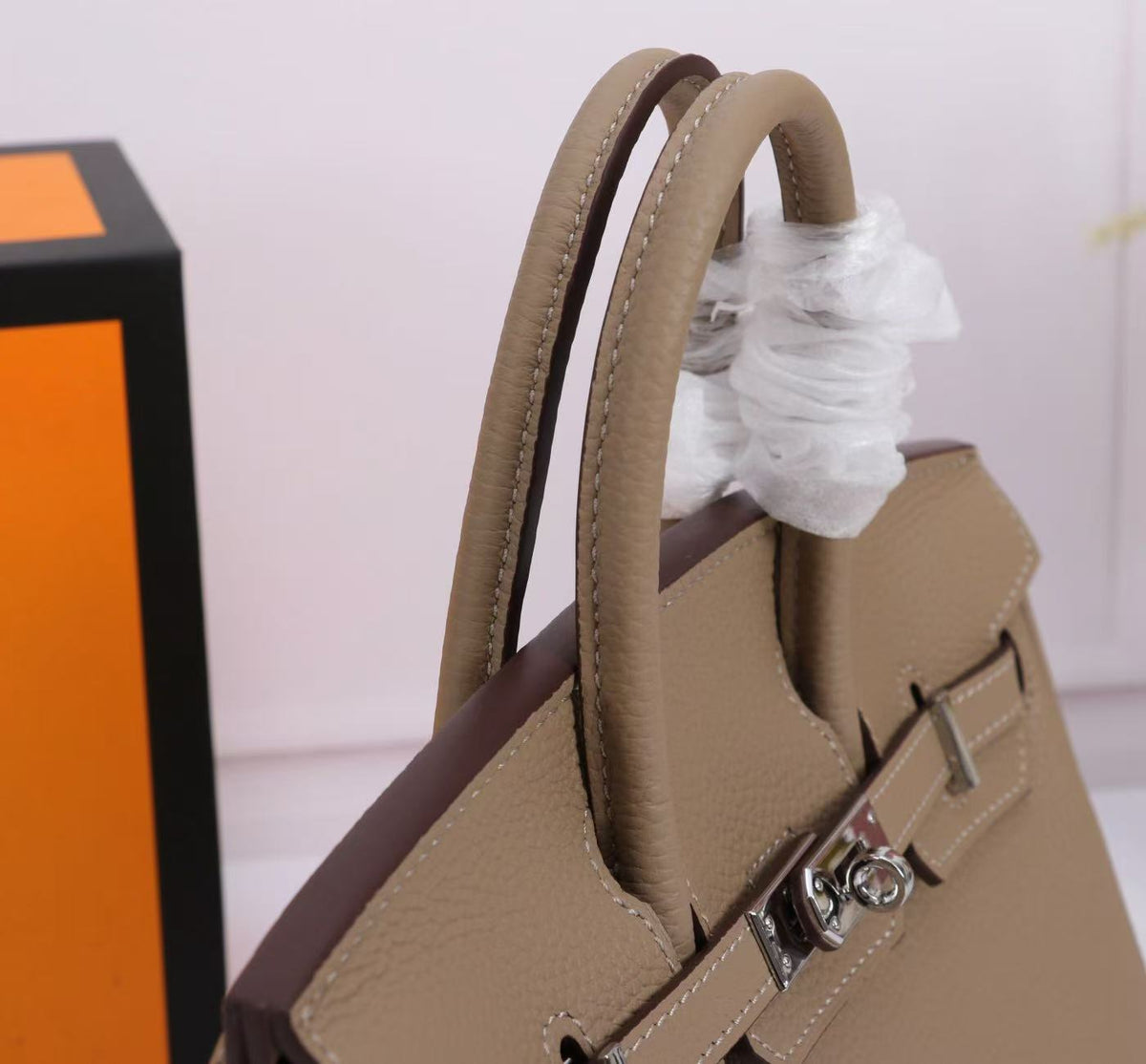 HM 26s Birkin Bag Gris Tourterelle Togo Silver Hardware