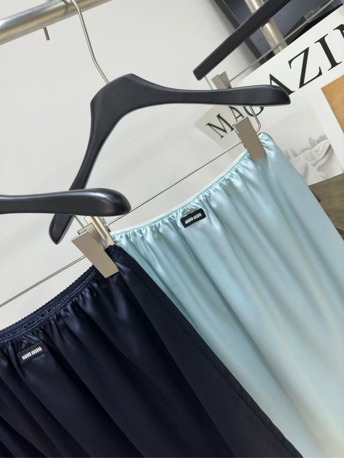 Miu 26s Slip Mini Skirt Acetate 111312