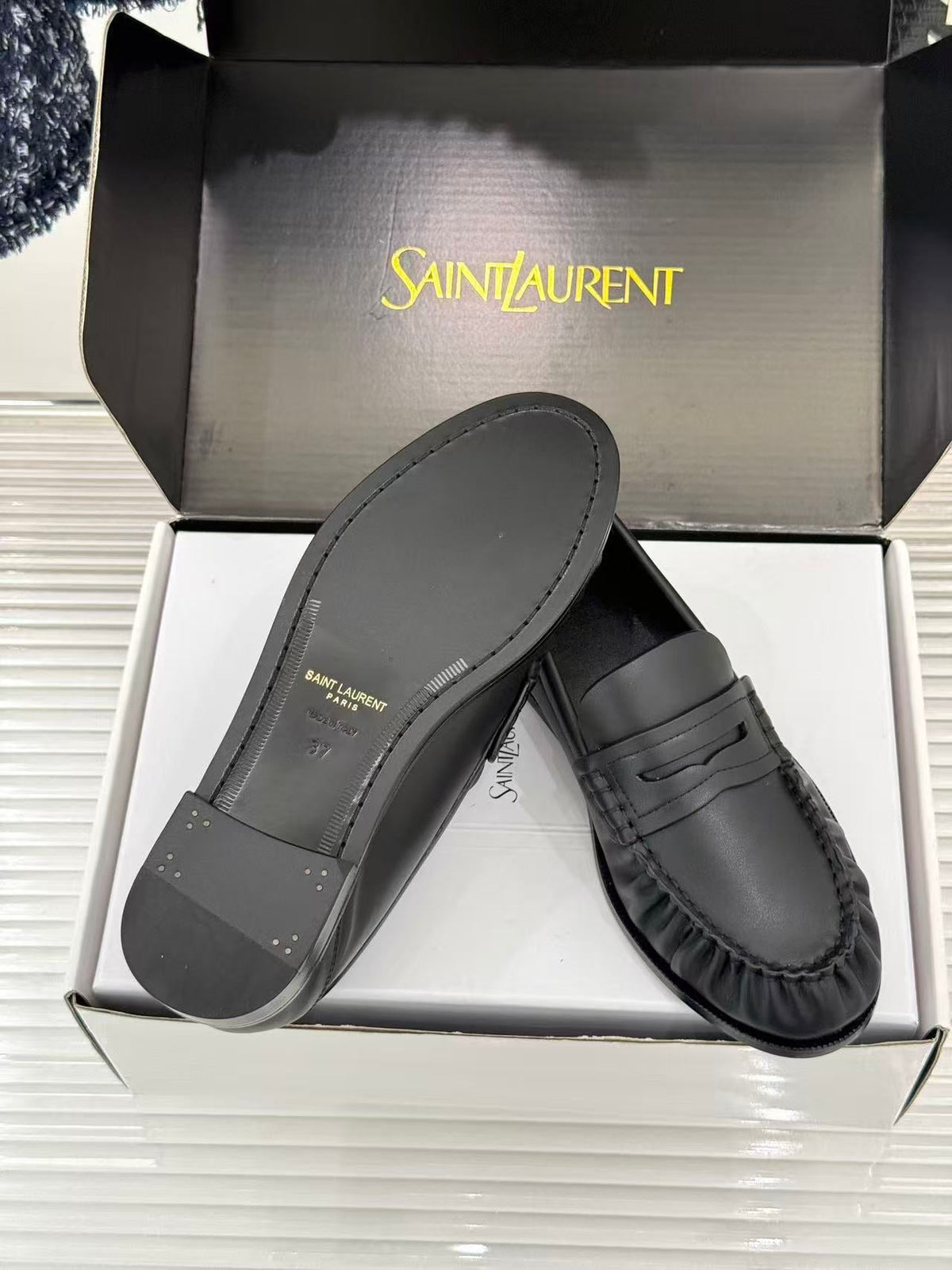 YSL 2026 Loafer Black Brown Leather