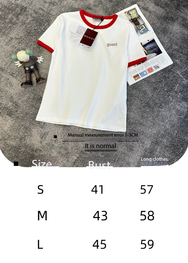 GG SS26 Short-Sleeve T-Shirt White Cotton 350715