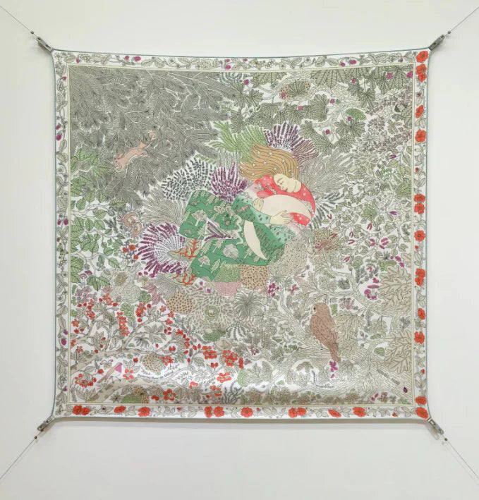 Hermes 2026 Dans les Bras de Selene Silk Scarf