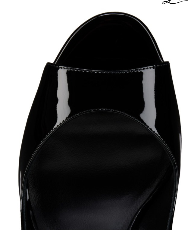 CL Sofia Z Sandal 10cm Black Patent Leather