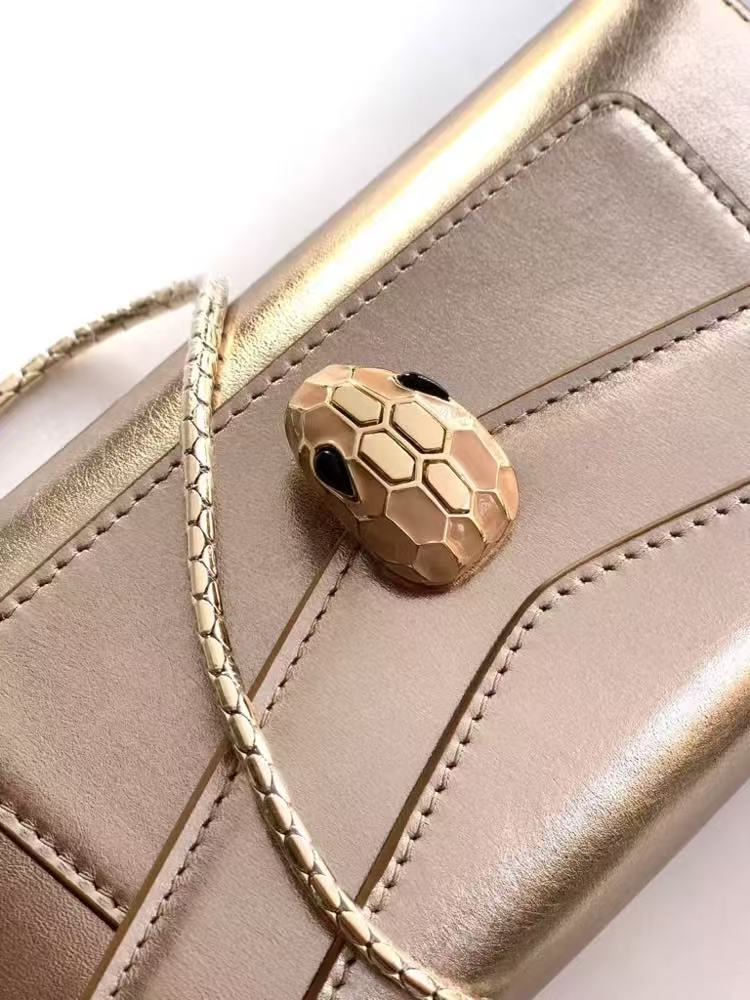 BVL Serpenti Forever Phone Case Gold Calfskin