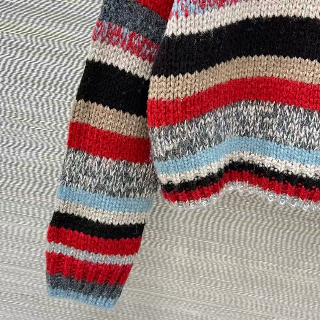 Celine Polo Sweater In Mouline Alpaca And Wool