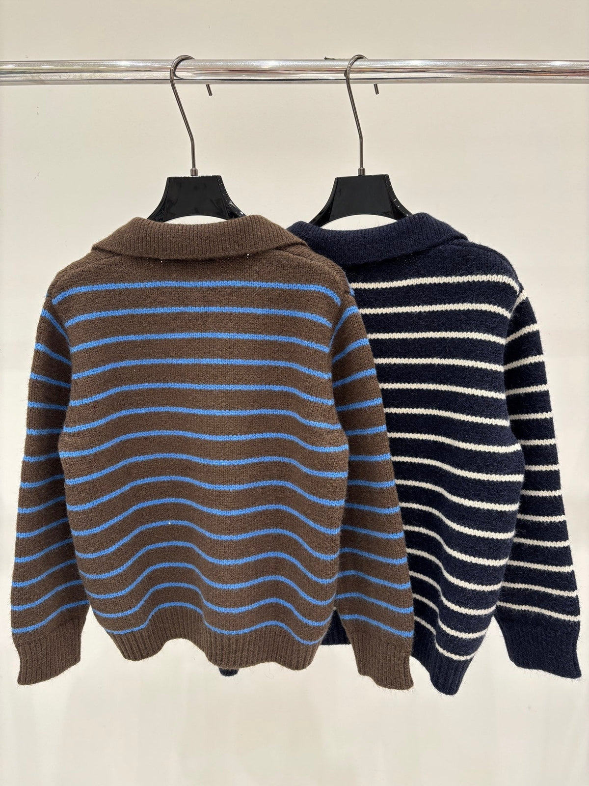 Miumiu 2026 Striped Polo Sweater Wool 431813