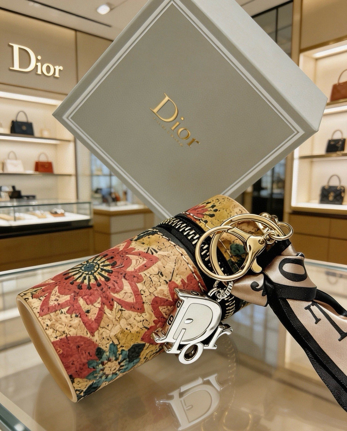 Dior Cylindrical Lipstick Pouch Charm