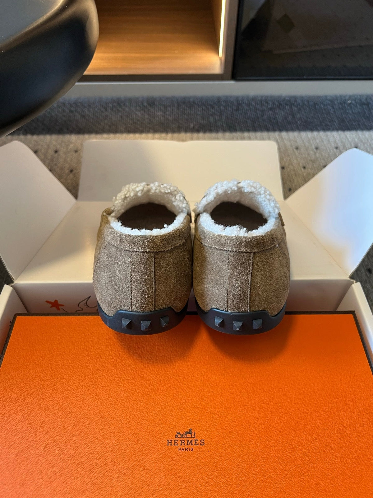 HM 26S Destin Loafers Greyish Beige Suede