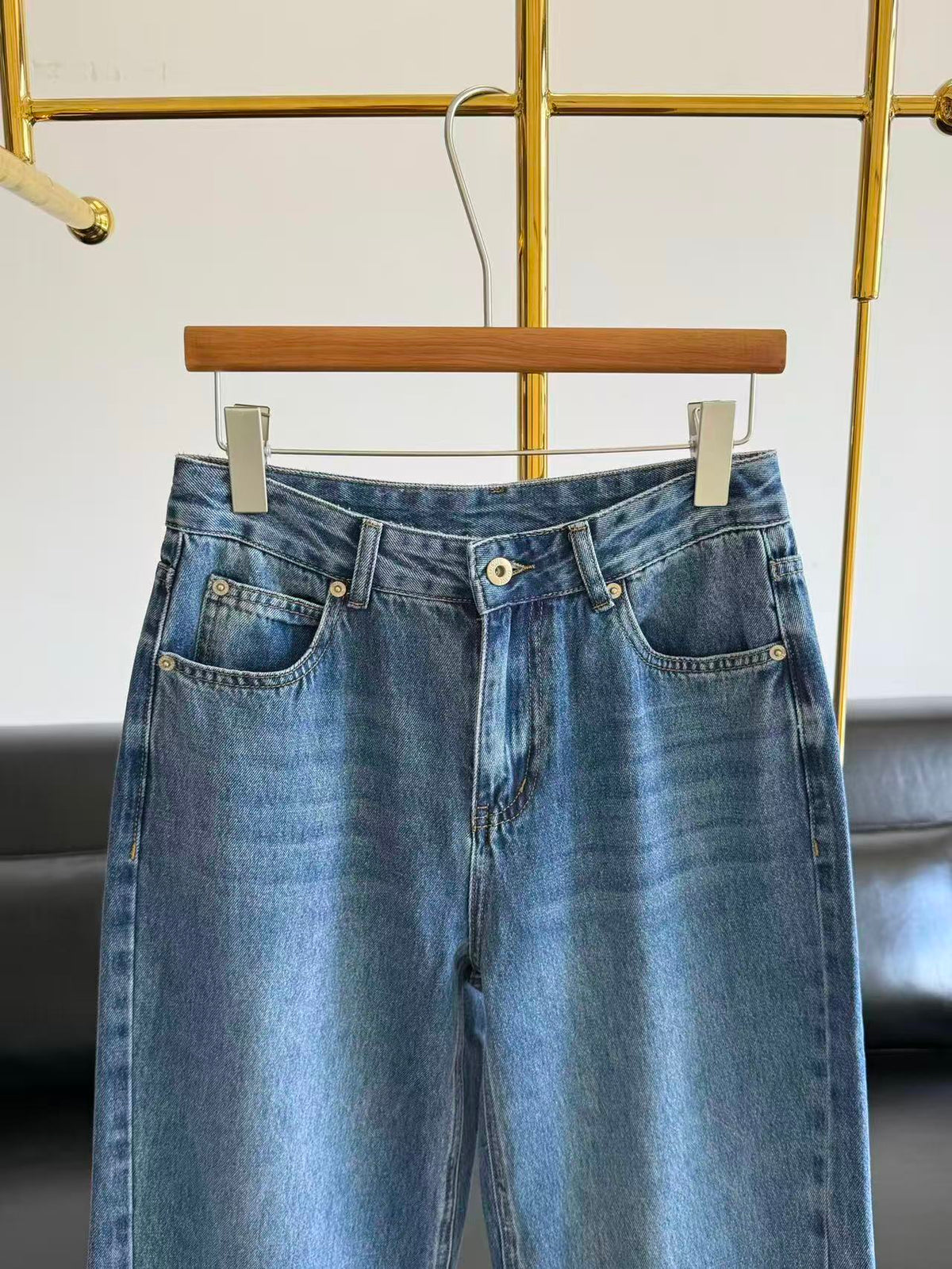 Loewe 2026 Wide-Leg Jeans Blue Denim