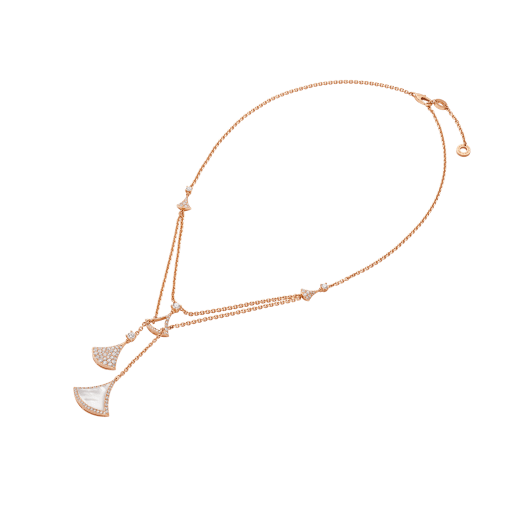 DREAM NECKLACE 3 MOTIF WHITE MOP DIAMOND