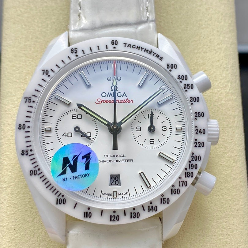 Omega Seamaster Aqua Terra 41mm Omega Speedmaster Moonwatch White Side of the Moon 44.2mm Watch Blue 150M Co-Axial Master Chronometer (Copy)