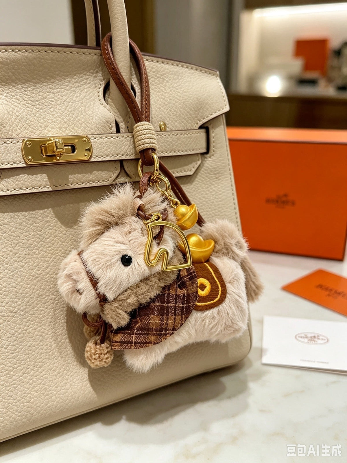 Hermes Wool Horse Charm