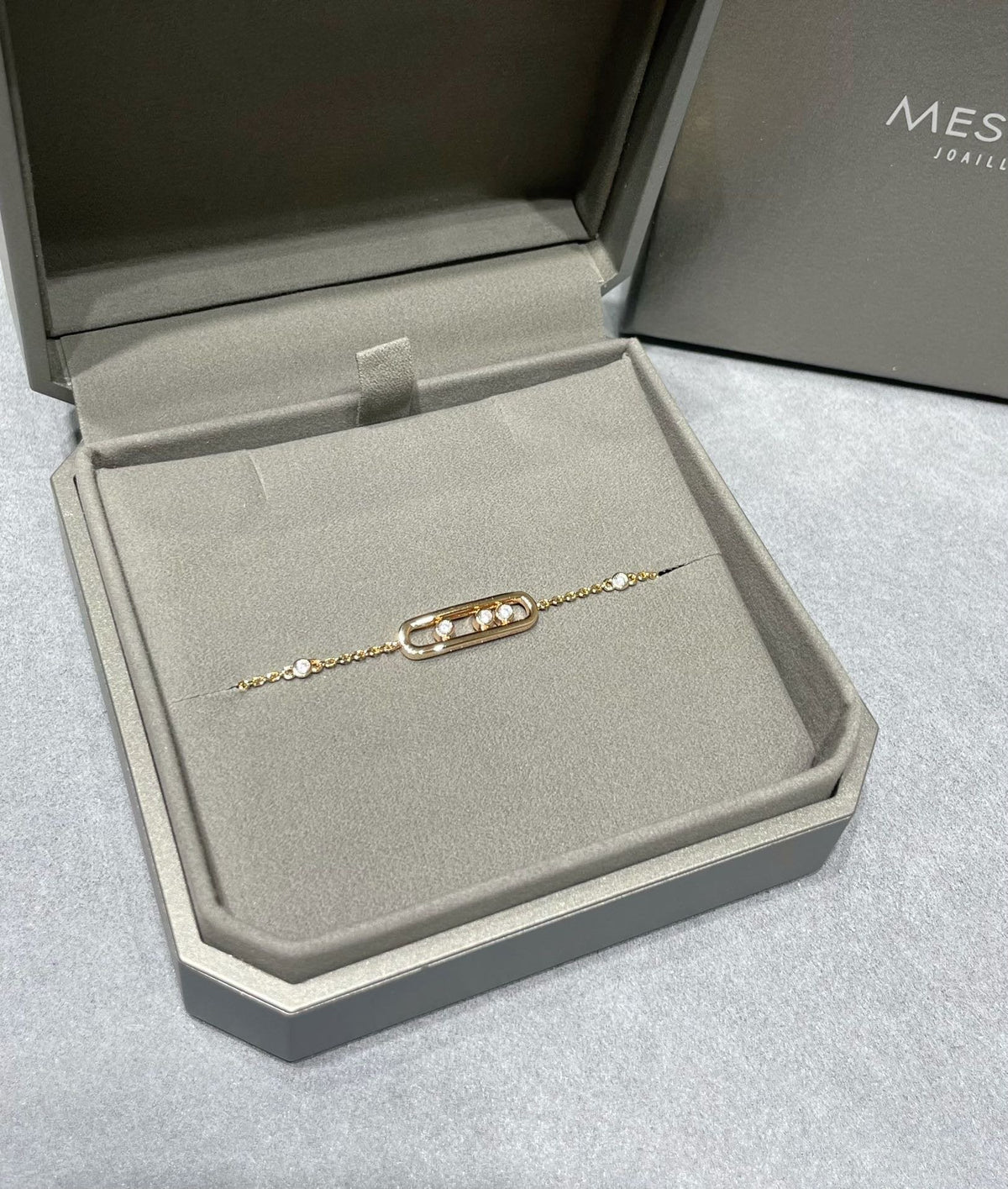 Messika Baby Move Pink Gold Diamond Bracelet