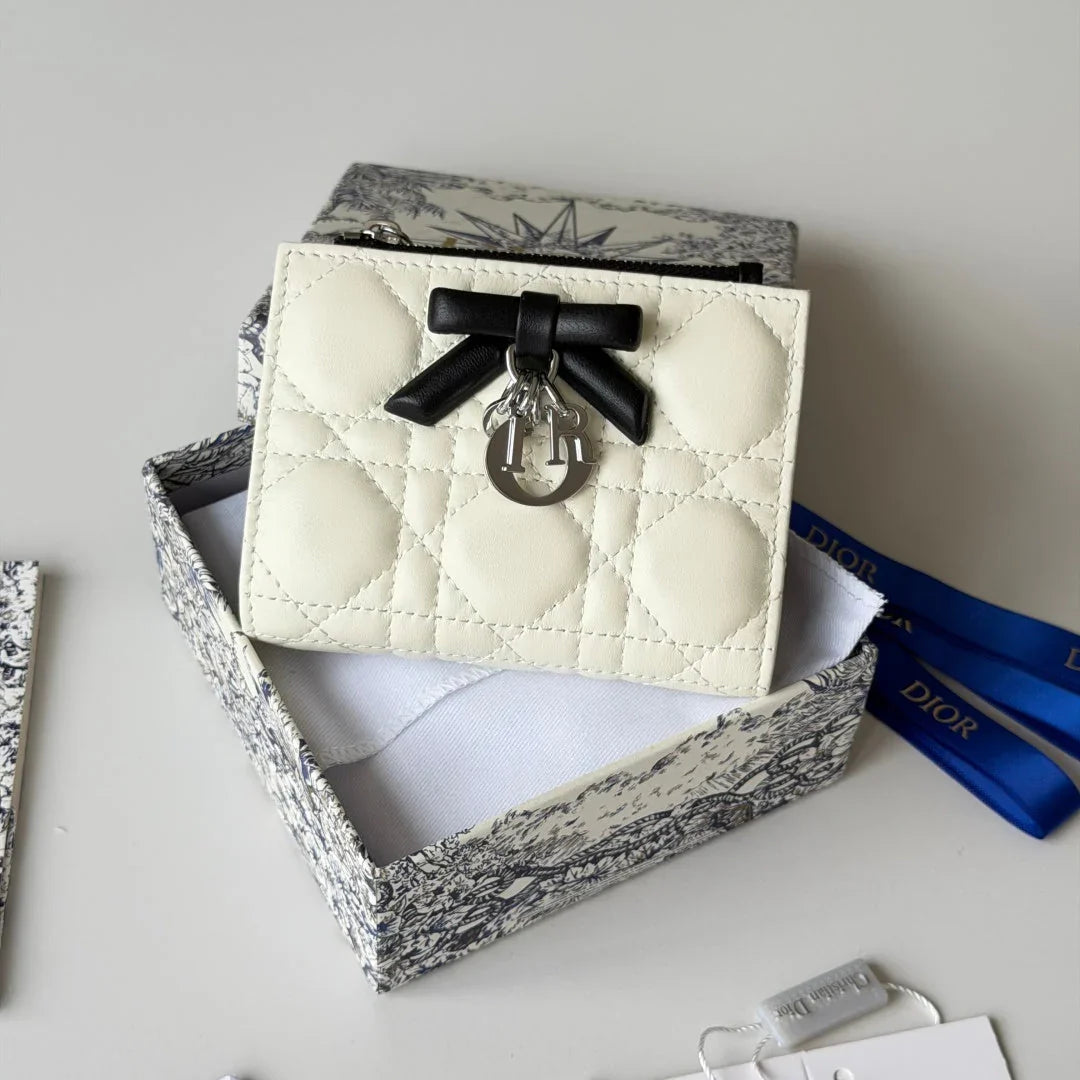 CD 2026 Freesia Wallet Lambskin