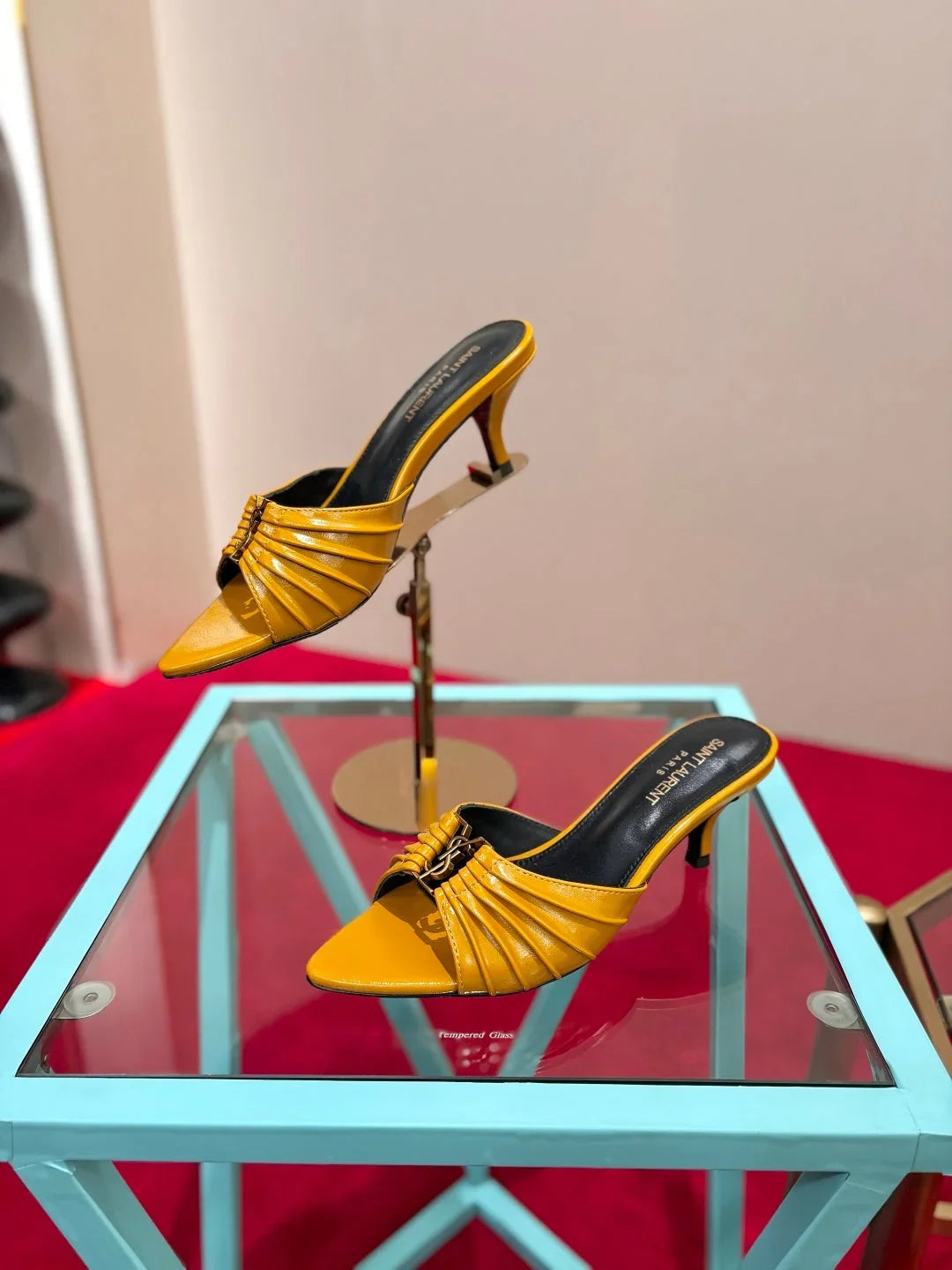 YSL 2026 Sandal 6cm Smooth Calfskin 925205
