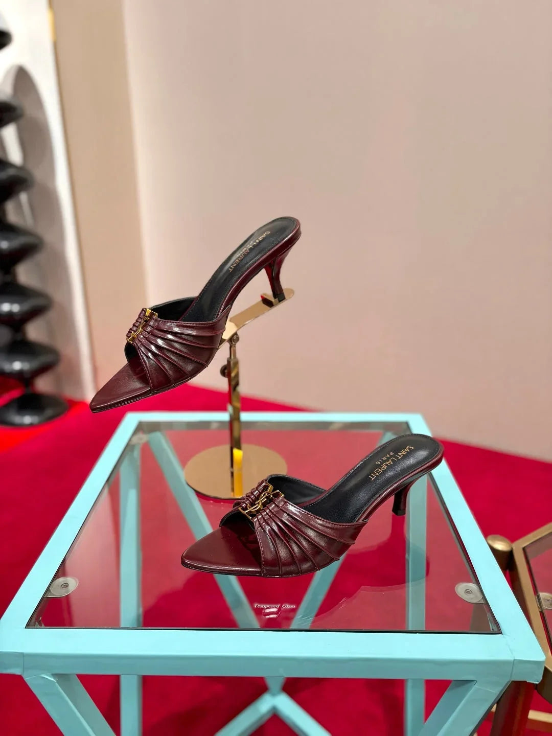 YSL 2026 Sandal 6cm Smooth Calfskin 925205