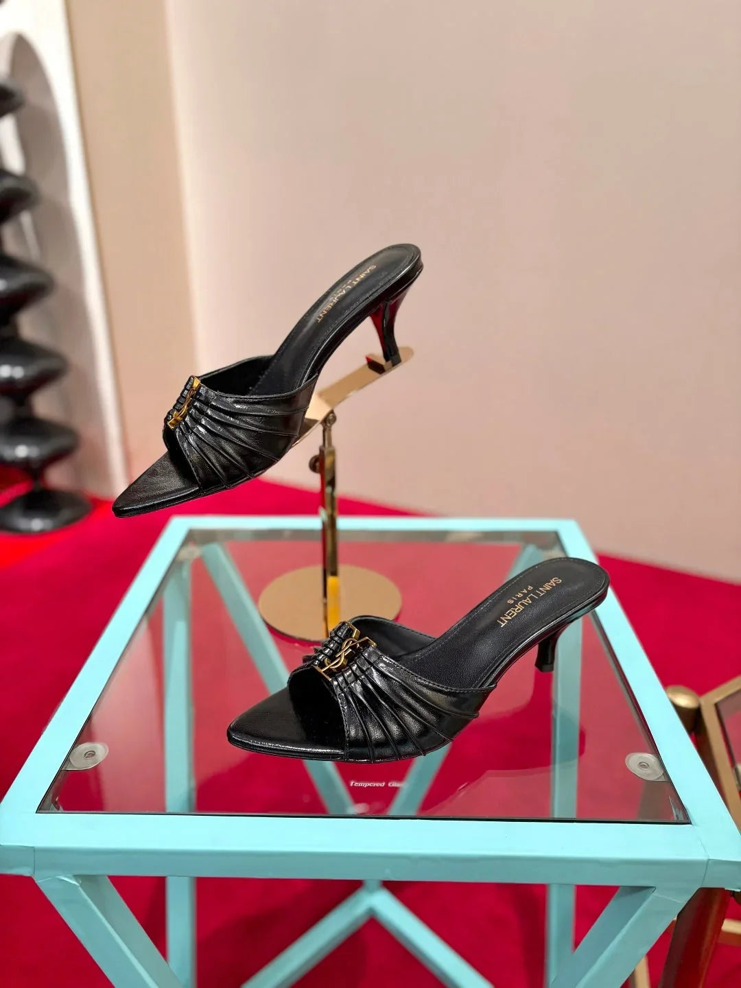 YSL 2026 Sandal 6cm Smooth Calfskin 925205