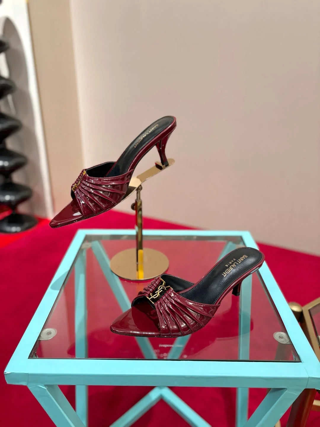 YSL 2026 Sandal 6cm Smooth Calfskin 925205