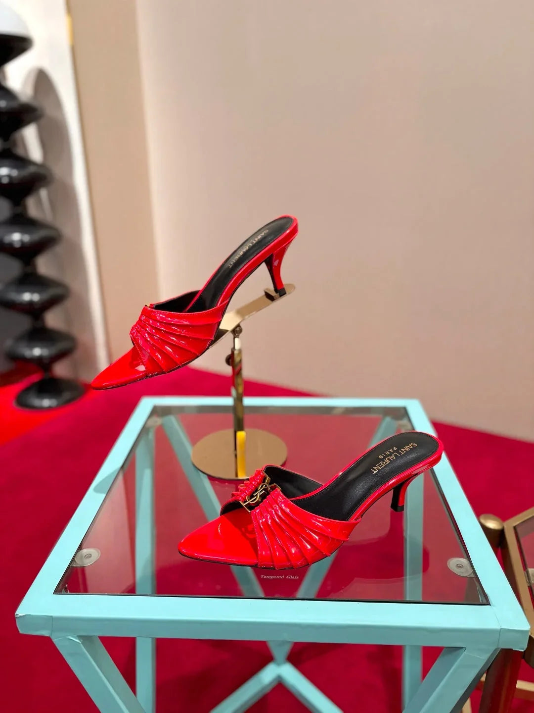 YSL 2026 Sandal 6cm Smooth Calfskin 925205