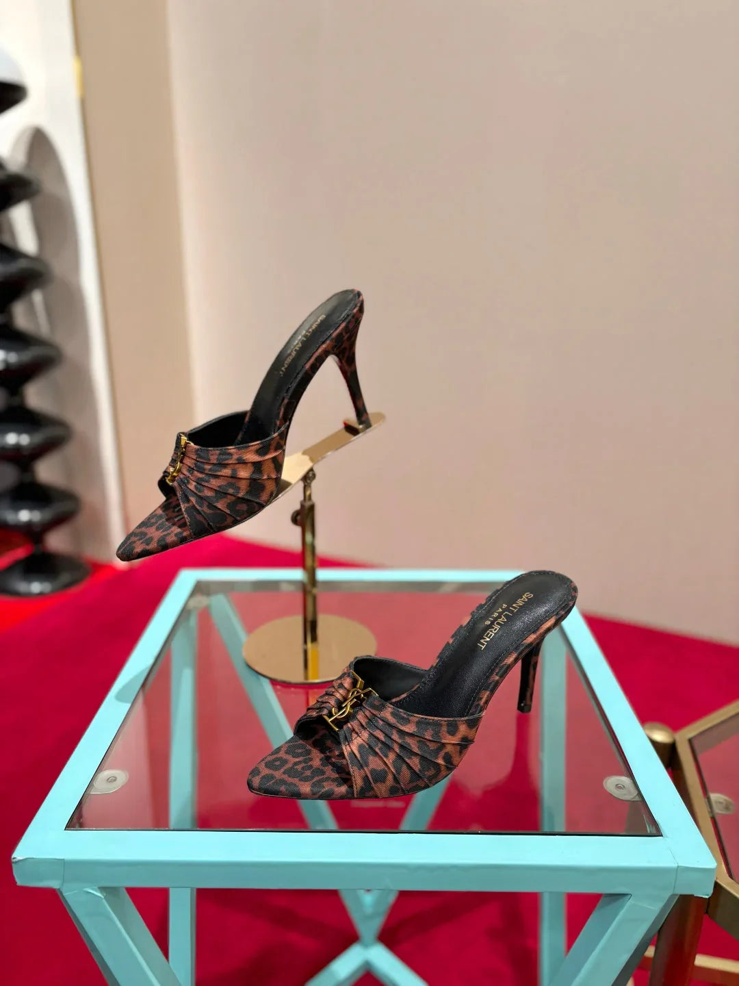 YSL 2026 Sandal 10cm Smooth Calfskin 925205