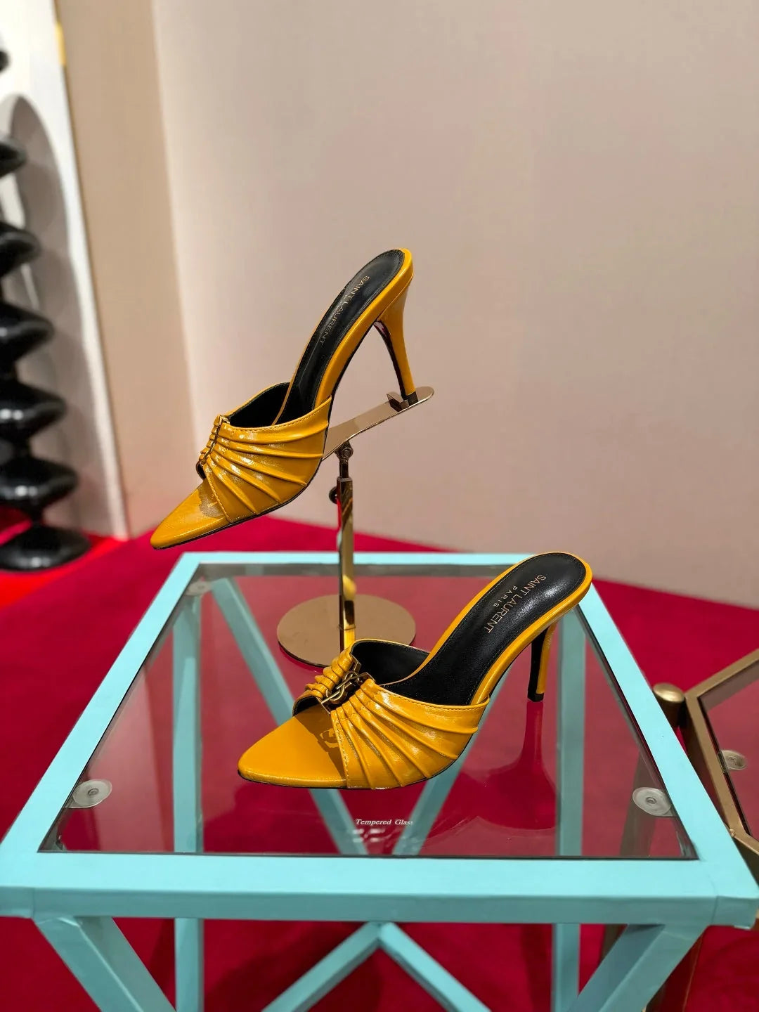 YSL 2026 Sandal 10cm Smooth Calfskin 925205