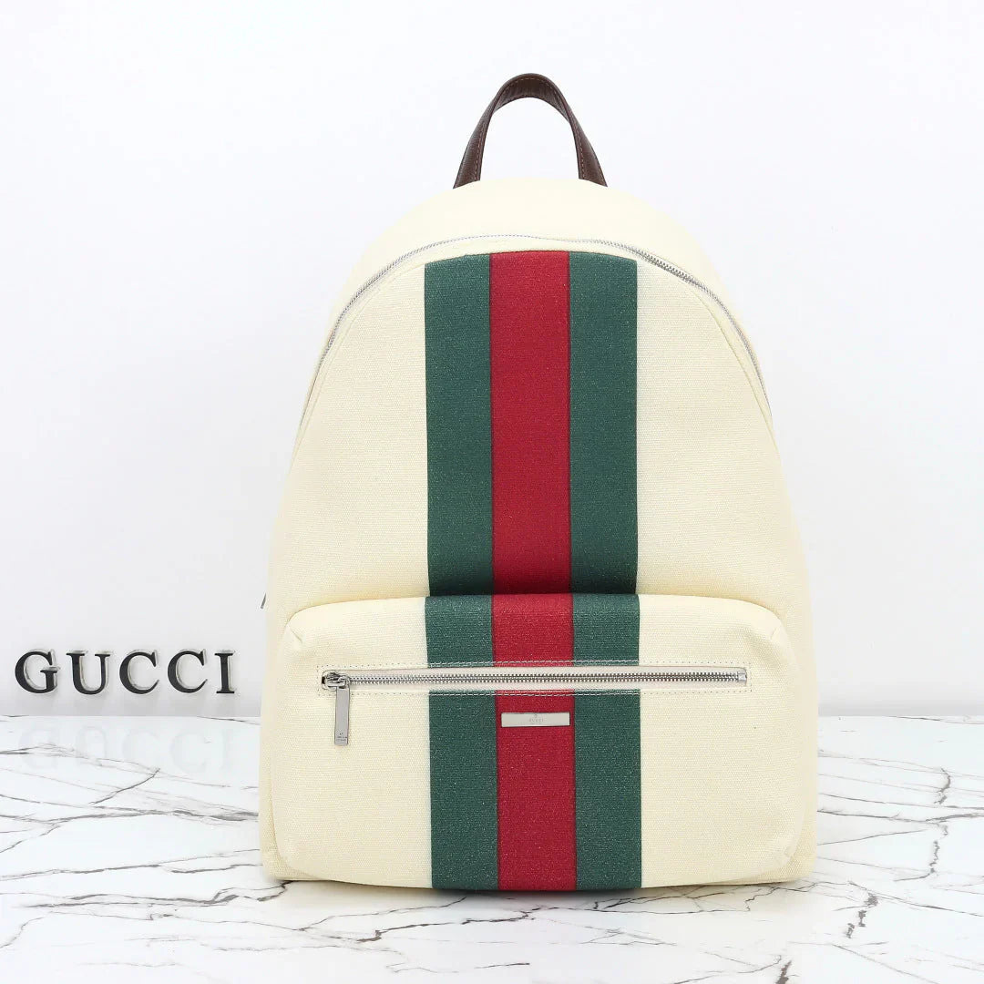 Gucci 2026 Essence Classic Backpack 45cm Canvas Leather