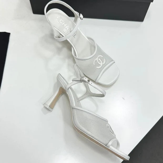 Chanel 2026 Sandals 70mm Mesh Lambskin 926435