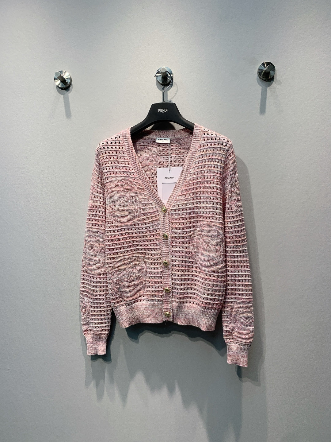 CC Floral Crochet Cardigan Cotton Blend 411503