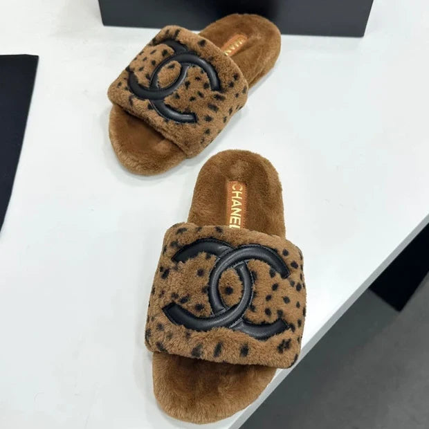 Chanel 2026 Polka Dot Pattern Sandals Wool 985906