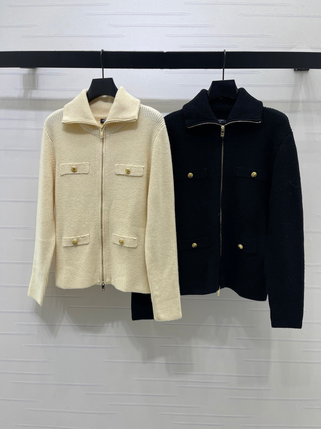 CC 26s Zip Up Cardigan Cashmere Blend Knit 439795