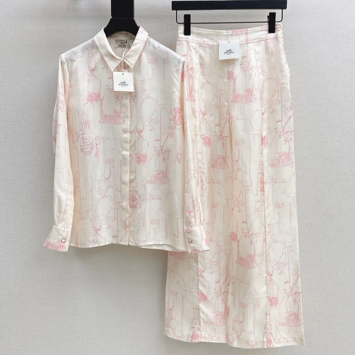 Hermes 26s Printed Silk Set 775