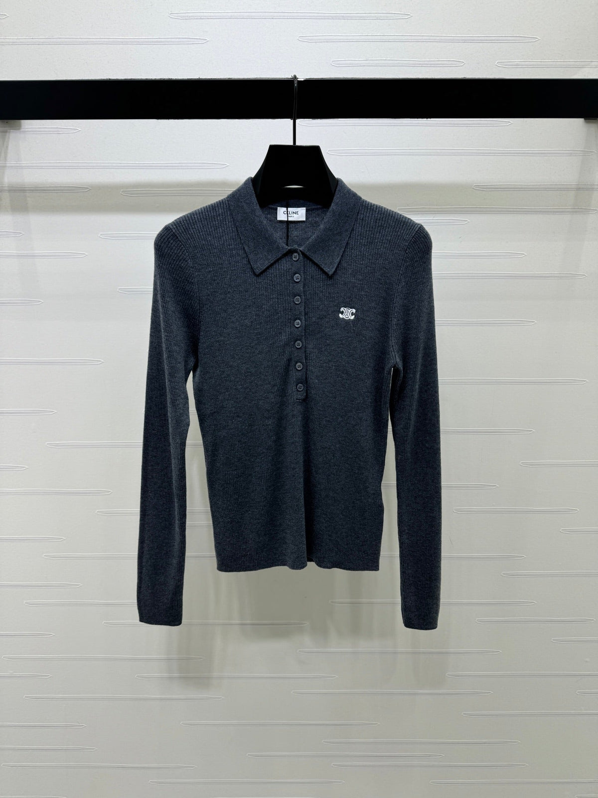 CE 26S Knit Polo Top Embroidered Emblem Tencel 430298