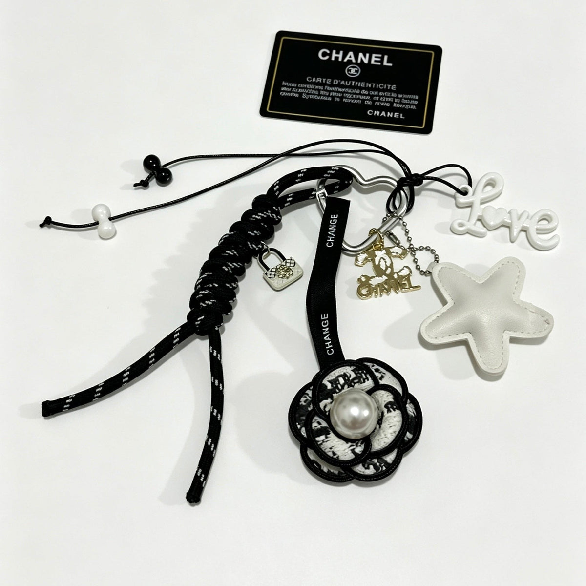 Chanel Bag Charm With Flower And Star