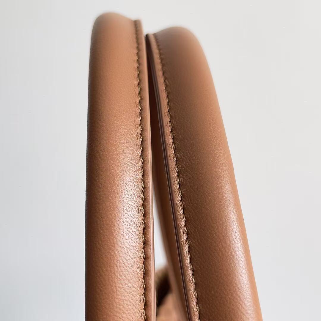 BV 2026 Cabat Tote Bag 51cm Caramel Intreccio Leather