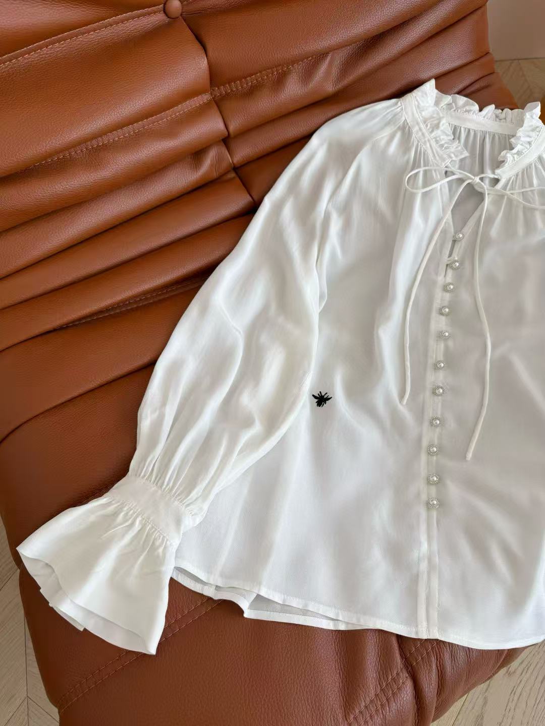 DIOR Blouse White Rayon