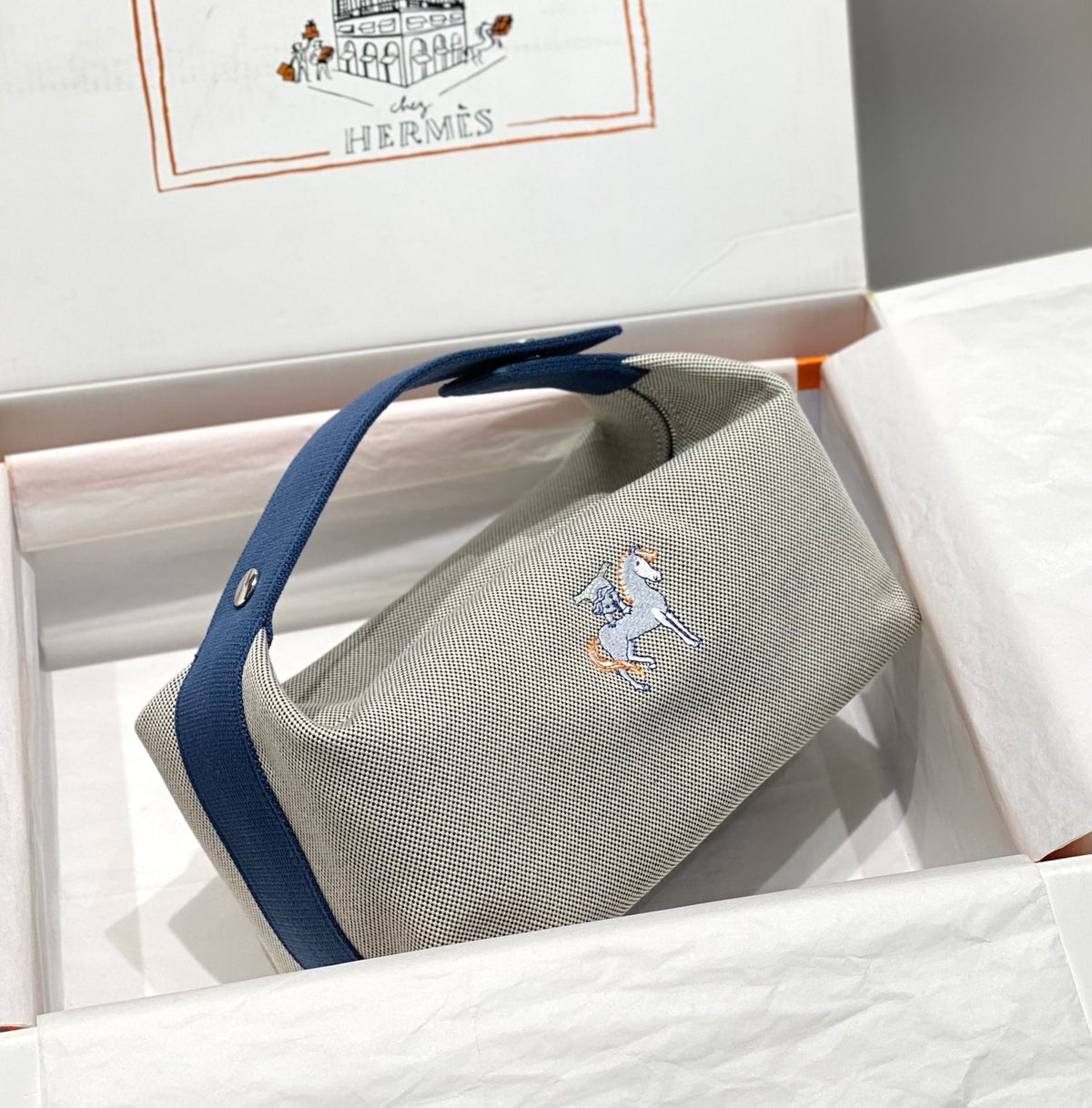 High-end Hermes 2026 Bride-a-Brac Case 25cm Canvas 3
