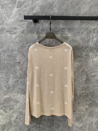 Miu Miu 25 Long-sleeved T-shirt Cotton 195837