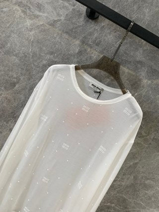 Miu Miu 25 Long-sleeved T-shirt Cotton 195837