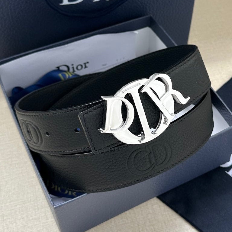 Dior 2026 Icon CD Buckle Belt 35mm Cowhide