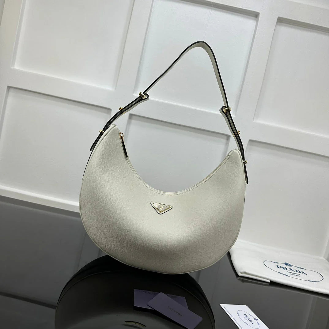 Prada 2026 Arque Shoulder Bag 35cm Calfskin