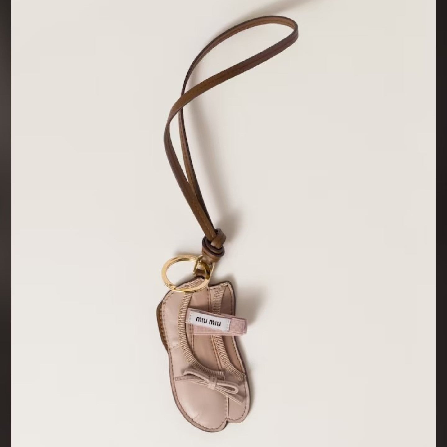 Miu Ballet Leather Keychain Trick