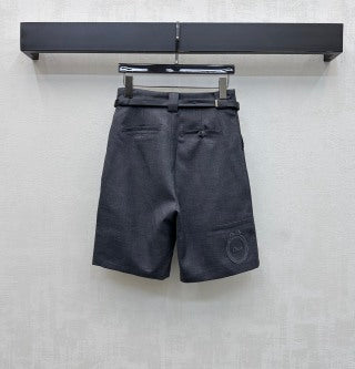 CD 26 Belted Shorts Gray in Polyester 378688