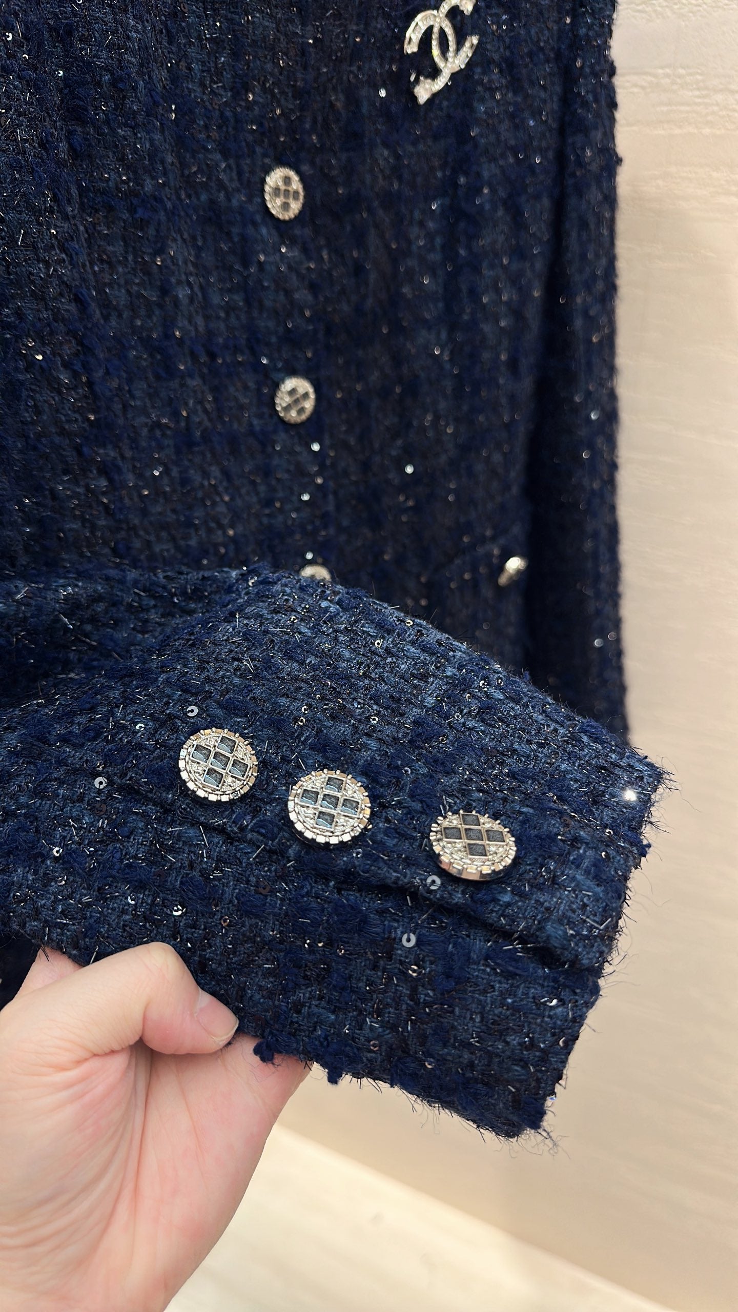CC Jacket Navy Blue Tweed 415635