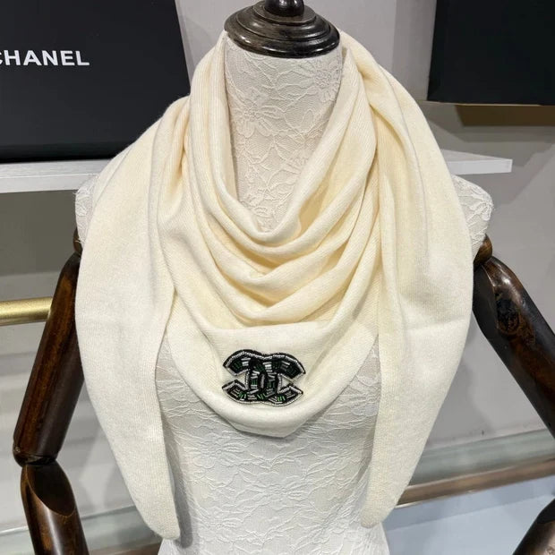 Chanel 2026 Quilted Scarf 190cm Cashmere 217120 (Copy)