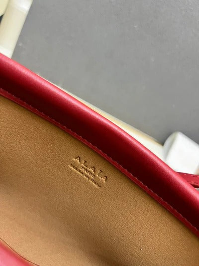 Alaia 2026 Le Click Medium Bag 25cm Red Leather