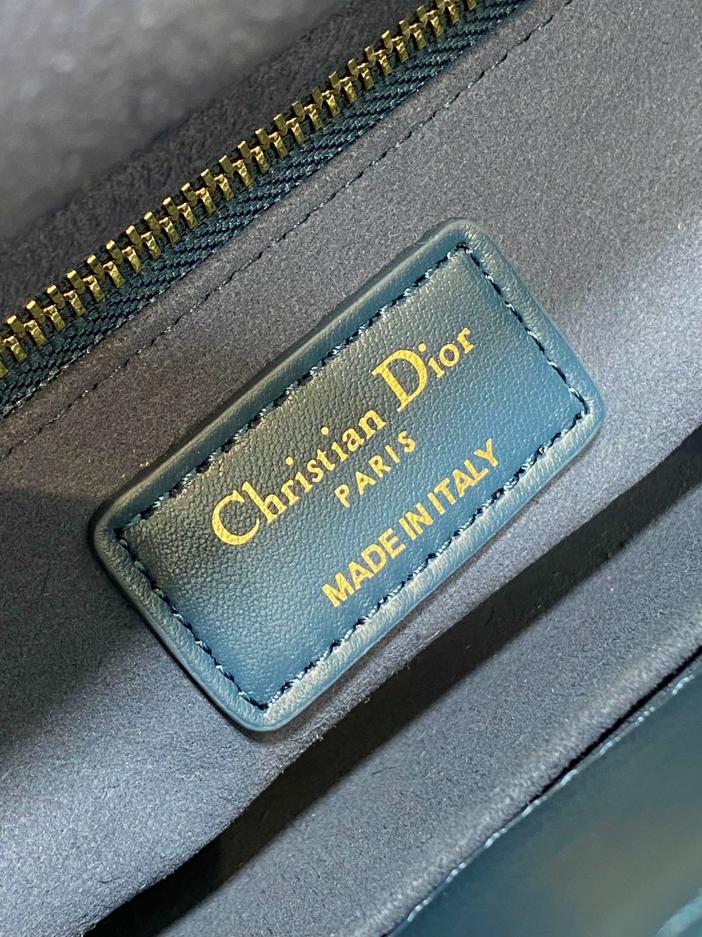 Dior 2026 Mini Lady Dior Bag Dark Blue Lambskin 247370
