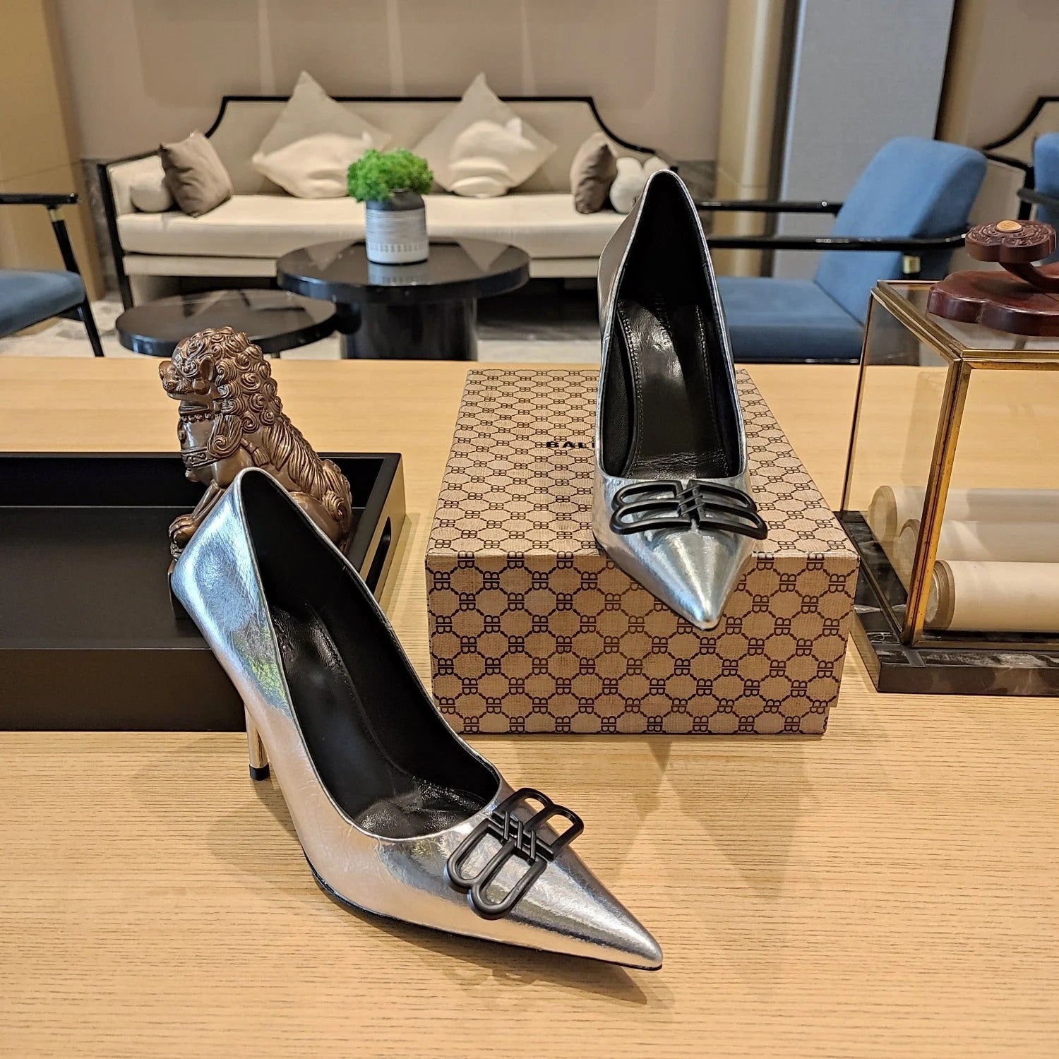 Balenciaga 26s High Heel Pump 90 Genuine Leather